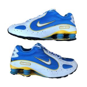 Vintage 2004 Nike Shox 'UNC' University Gold Size 6